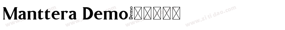 Manttera Demo字体转换